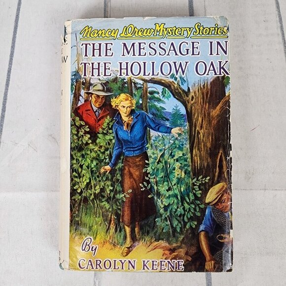 Vintage Nancy Drew 1935 The Message in the Hollow Oak Hardcover Book - Picture 2 of 14